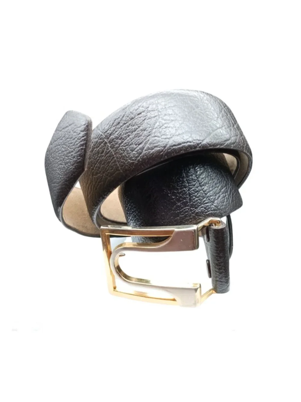 Vintage Cowhide on Kemilon Paris Belt, Brown Sz 38 75024 2
